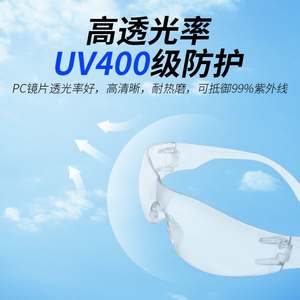 Gafas de Seguridad Transparentes con Protección UV400, Resistentes a Impactos, Montura Transparente para Protección Ocular, Hechas en Shenzhen - Product Image 3