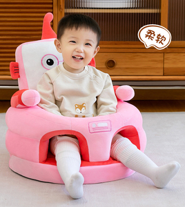 カスタム卸売ぬいぐるみベビーシート小さな動物3つ折りベッド兼用子供用ソファ背もたれ椅子レイジーベビーソファチェア子供用ソファセット - Product Image 4