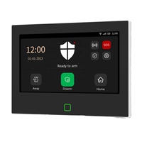 Système de sécurité domestique Staniot avec écran tactile de 7 pouces, alarme de porte et de fenêtre sans fil et filaire, alarme de mouvement, panneau de commande d'alarme WiFi, mise à jour OTA