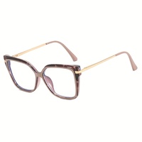Montures de lunettes transparentes anti-lumière bleue S502 Tr90, lunettes d'ordinateur UV400, lunettes carrées rétro pour jeux