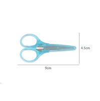 Mini ciseaux multi-usages pour couture et broderie, assortis de couleurs, en acier inoxydable, pointe droite avec housse de protection