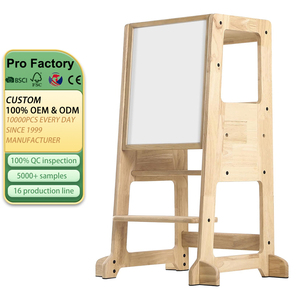 Tabouret de cuisine pour tout-petits, tour d'apprentissage pour enfants avec tableau magnétique, repose-pieds réglable en hauteur - Product Image 1