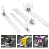 Présentoir distributeur auto-alimentant pour cigarettes et tabac, largeur réglable, avec étagère à aliments et en-cas et séparateur à poussoir
