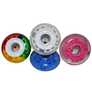 64mm 4 Pu roue patins à roulettes Pu roues pour chaussures de course à roulettes professionnel patinage sur piste courte <span class=keywords><strong>Quad</strong></span> vitesse patin à roues alignées - Product Image 5