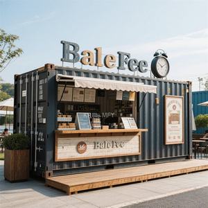 ร้านกาแฟเคลื่อนที่คุณภาพสูง ร้านอาหารคอนเทนเนอร์พร้อมครัว - Product Image 1