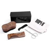 Ensemble de brosse et de peigne à barbe en bois de santal de haute qualité, fabrication sur mesure, vente en gros, nouvelle arrivée, pour femmes et hommes
