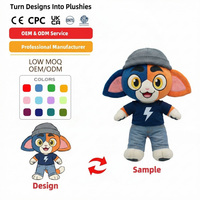 Fabricant de jouets en peluche personnalisés : Cadeaux sur mesure sur le thème de la fantaisie, hybrides chat-licorne-chauve-souris, très réalistes, animaux en peluche personnalisés