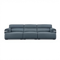 Canapé modulaire de luxe en cuir véritable moderne 3 places pour salon et maison - Vente en gros
