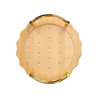 Ensemble de plateaux en bambou réutilisables, rétro, non toxiques, écologiques, durables, cadeaux d'affaires, plateau à savon, plateau de service alimentaire, couleur/logo personnalisé