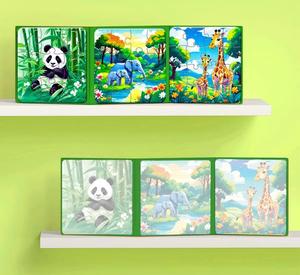 Puzzles magnétiques durables pour enfants de 0 à 3 ans et de 3 à 6 ans, livres de puzzles d'animaux avancés pour les tout-petits, jouets éducatifs préscolaires - Product Image 3