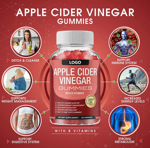 Etiqueta privada OEM/ODM Mejor suplemento Gummy Candy <span class=keywords><strong>Vinagre</strong></span> <span class=keywords><strong>de</strong></span> sidra <span class=keywords><strong>de</strong></span> <span class=keywords><strong>manzana</strong></span> Gomitas con madre - Product Image 6