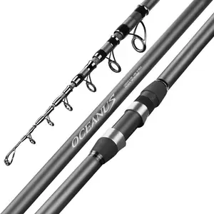 Travel Fishing Rod, Super Light Hard Carbon Fiber Hand Fishing Pole  Telescopic Fishing Rod 2.7M ~ 5.4M Stream Rod (Color : Green, Size : 5.4m)