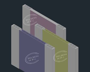 Belsonwpc Nouvelle Arrivée Design Moderne Complet WPC Porte Wpc Assembler Porte WPC Profil en Vente pour Usine Huangshan Fournisseur - Product Image 6