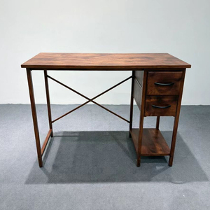 Wholesale Home Office Furniture Writing <strong>Desk</strong> Study Table Computer <strong>Desk</strong> with 2 Fabric Drawers <strong>PC</strong> Table for <strong>Small</strong> Place - Product Image 4