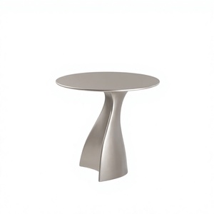 Table basse en aluminium minimaliste moderne personnalisable et écologique, base sculpturale, meubles décoratifs pour salon - Product Image 1