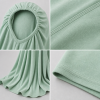Hijab instantané en bambou modal personnalisé pour femmes musulmanes, sans épingle, châle tricoté doux et respirant, sur commande 2026