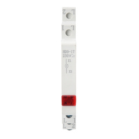 Indicateur de puissance LED 230V, voyant lumineux, lampe de signalisation montée sur rail, certifiée pour métal et plastique, indice de protection IP20