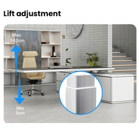 Bureau de direction au design spécial Mobilier de bureau de luxe en MDF Bureau de direction personnel électrique sur pied