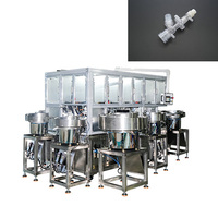 Machine d'assemblage automatique pour connecteur Y de cathéter d'aspiration fermé avec durcissement UV et servocommande