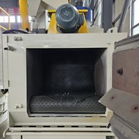 Machine de sablage à bande transporteuse série Q3210, certifiée CE, nettoyage automatique par moteur, dérouillage de petites pièces