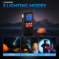 Pompe à gonfler les pneus de voiture la plus vendue, démarreur portable avec pompe à air, batterie externe et lumière SOS, kit d'urgence 4-en-1 Konnwei SA500