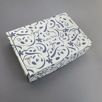 Boîte d'expédition en carton ondulé imprimée en couleur pour emballage cadeau