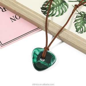 Bonito Collar de <span class=keywords><strong>Coralina</strong></span> con Colgante de <span class=keywords><strong>Piedra</strong></span>, Cadena de Cuerda Hecha a Mano, Disfraz de Cosplay, Horquilla de Libélula, Joyería de Halloween - Product Image 4