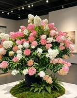 Hydrangea artificiel en forme de sucette, fleur artificielle pour la décoration du salon, de la chambre, des mariages, des hôtels et des restaurants