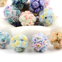 Perles de luxe en forme de rose, strass scintillants, fournitures en vrac pour la fabrication de bijoux DIY, chaînes de téléphone, couleurs pastel, vente en gros