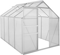 Serre en aluminium avec panneaux en polycarbonate pour l'extérieur