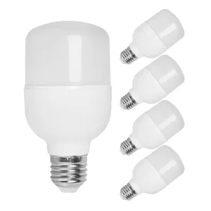 Lâmpada LED tipo T de excelente desempenho E27 de alta potência com 100lm/w 5w 10w 15w 20w 30w 40w 50w 60w alumínio bastão AC 80