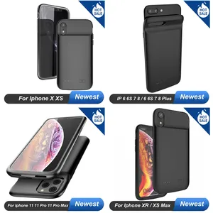 Funda de Banco de energía para iPhone 15 14 13 Mini 12 6 6S 7 8 6 6S Plus 7 8 Plus X XR XS Max 13 <span class=keywords><strong>Pro</strong></span> 11 <span class=keywords><strong>Pro</strong></span> Max cargador de batería - Product Image 3