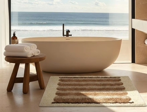 Alfombra de Baño de Polipropileno con Rayas de Estilo Antiguo Wuerdu, Alfombra Gruesa Absorbente de Agua para el Hogar, Alfombra Antideslizante 2025 - Product Image 2
