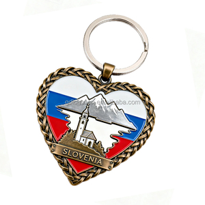 ESLOVENIA Dragon Guardian Custom Metal Ljubljana Dragon llavero venta al por mayor fábrica país viaje regalo llaveros Eslovenia recuerdo - Product Image 3