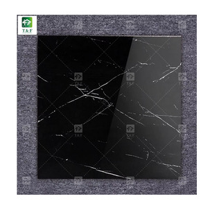 2x2 6x6 <strong>12x12</strong> Cheap Shiny Black with White Texture Ceramic <strong>Tile</strong> High Gloss Glazed Bathroom Black Ceramic <strong>Tile</strong> - Product Image 1