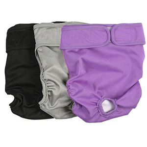 Jupes menstruelles absorbantes et anti-fuites en coton pour animaux de compagnie, culottes de période pour grandes femelles, couches réutilisables et lavables pour chiennes - Product Image 5