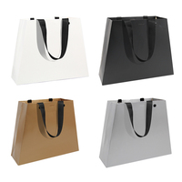 Sacs en papier trapézoïdaux de luxe imprimés en couleur Lipack, 100 pièces MOQ, pour les États-Unis