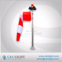 Kerucut Angin Standar FAA GS-HP/W untuk Heliport dengan Windsock dan Lampu