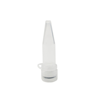 Tests de laboratoire de qualité supérieure Tubes de microcentrifugation coniques de stockage d'échantillon à couvercle rabattable de 0.5ml