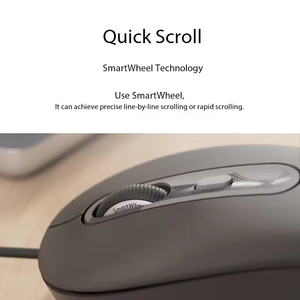 Souris filaire Logitech M86 originale, USB A, Plug and Play, 1000 DPI, optique, pour ordinateur de bureau, ordinateur portable, PC - Product Image 2