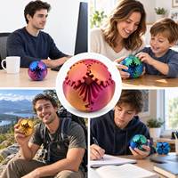 PLA Gear Ball Fidget Toy Creative Rotate Spin Interlocking Gears Rotating Fidget Toy Office Desk