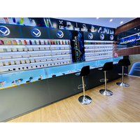 Intérieur de magasin de fumée personnalisé Vitrine de décoration design Présentoir de comptoir pour magasin de tabac