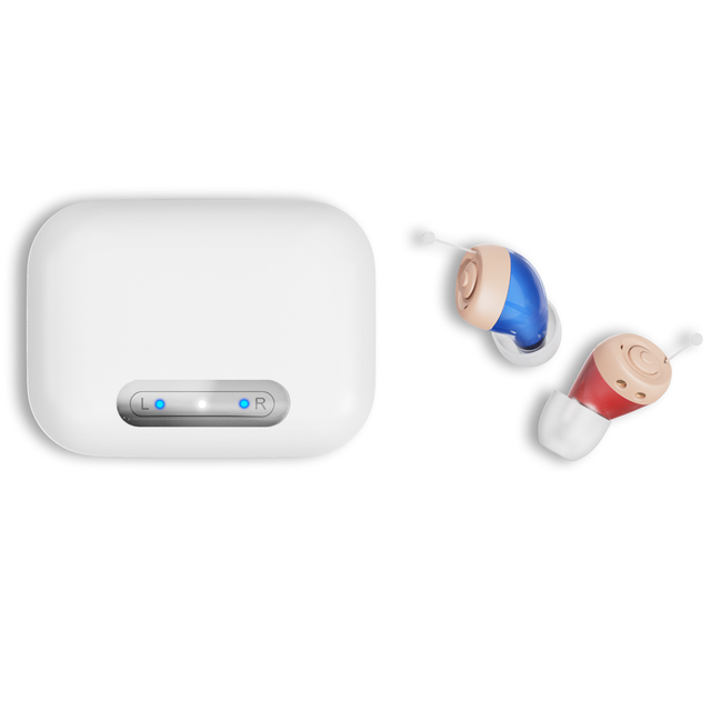 JINGHAO Sound Invisible Mini Device Rechargeable Ear Digital CIC ITE Hearing Aids for Seniors Deafness