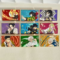Broche en alliage émaillé de personnage d'anime, broche de collection de personnage d'anime, design rectangulaire, broche tendance pour vêtements, sacs