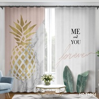 Rideaux Modernes Translucides en Polyester à Imprimé Numérique 3D, Motif Paysage Abstrait de Luxe pour Salon, Rideaux de Fenêtre Personnalisés pour la Maison