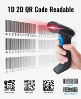 Escáner de Códigos QR CMOS de Alta Velocidad Serie JR 815, Batería de 2000 mAh, Conexión BT/USB, Escáner de Códigos de Barras Portátil