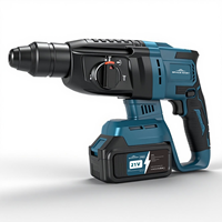 Perceuse-visseuse sans fil 6-en-1 de qualité supérieure MKT 18V 21V à batterie lithium, avec marteau perforateur et outils, kit combiné