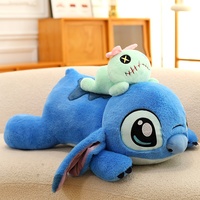 Nouvelle peluche Stitch en position allongée, design mignon, rembourrage en coton PP, hauteur 31-50 cm, cadeau unisexe