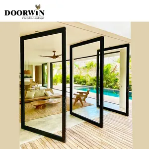 Aluminum Ally Main Entry Security Metallic Pivot Door Front Exterior Doors