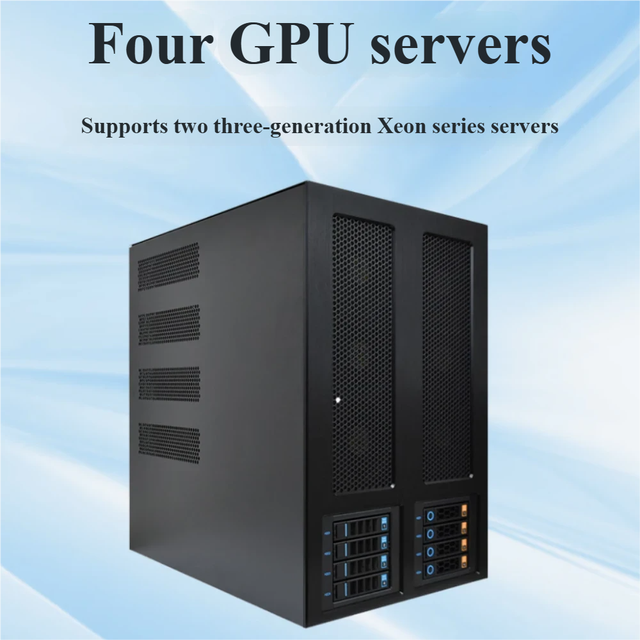 Deep Learning 4GPU Deepseek Deployment / AI Computing Large Model Computing Tower Workstation Server Barebone System
